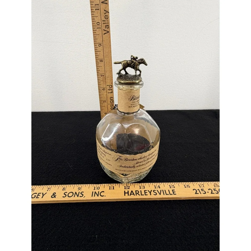 Blanton's Single Barrel Bourbon Whisey Empty Bottle Stopper Ltr O 750ml Unrinsed
